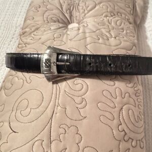 Judith Jack Black Belt with removable  Silver Buckle size small